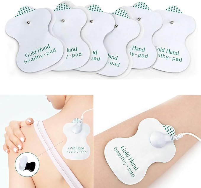 Aparelhos com eletrodos e adesivos para fisioterapia - Imagem 3