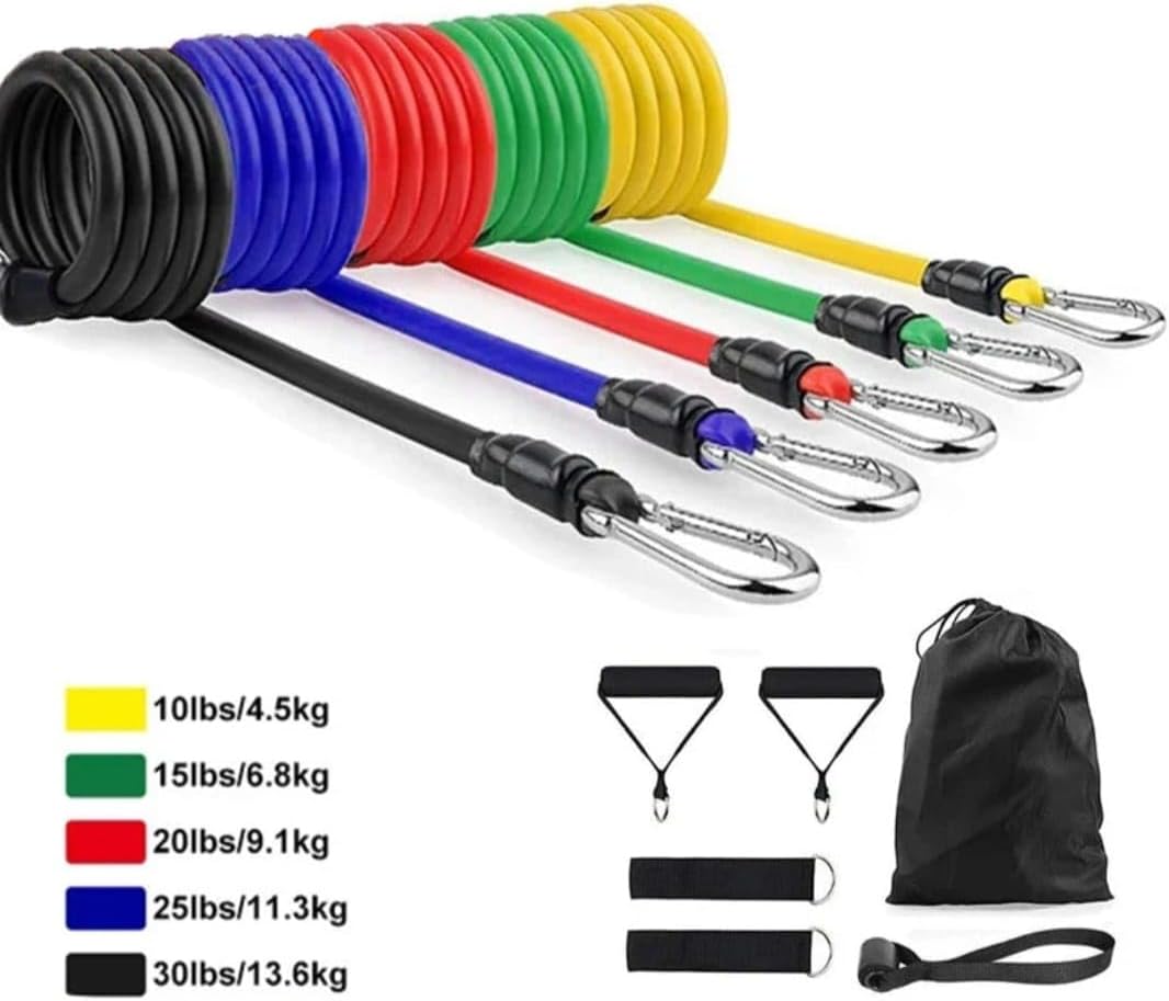 Kit Extensor Elástico Treino Em Casa Exercício Funcional - Imagem 4