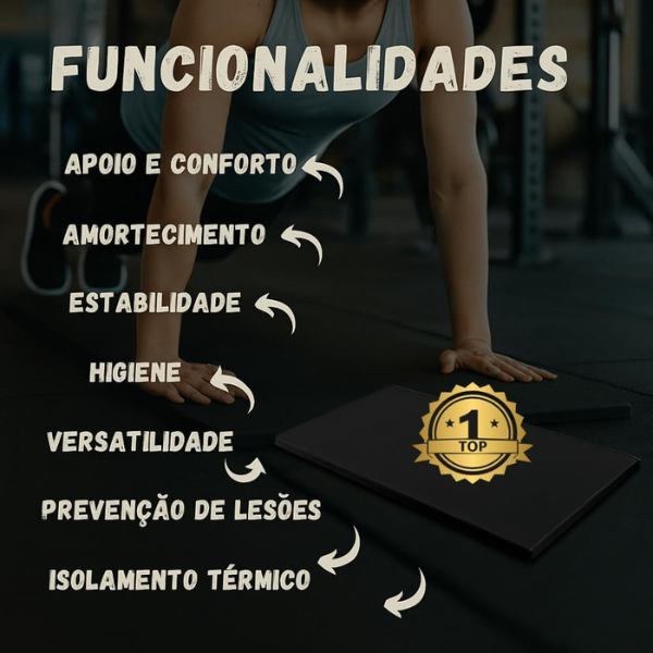 Colchonete Tapete de Exercício, Impermeável. - Imagem 4